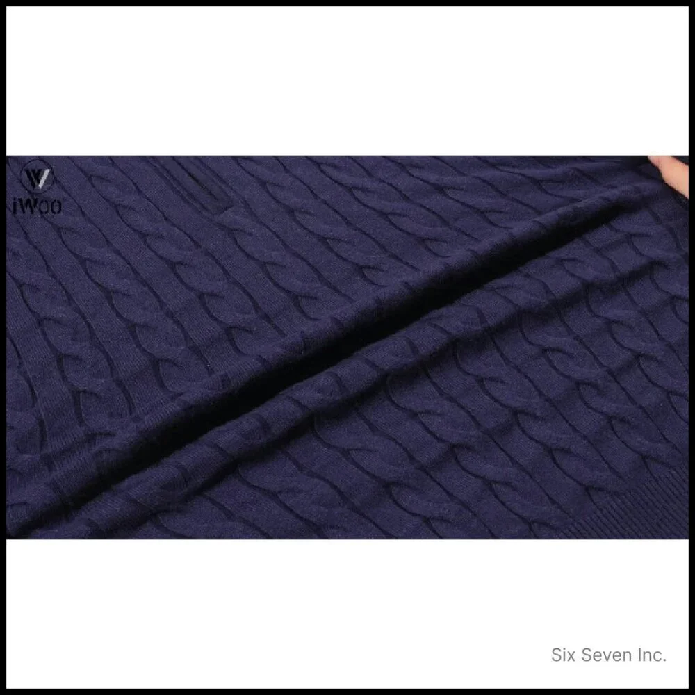 Slim Fit Quarter Zip Pullover Mock Neck Knit Sweater Business Casual Elegant